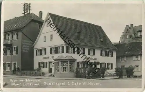 Oppenau - Conditorei & Cafe W. Huber - Foto-AK - Verlag Fr. Gross Oppenau/Baden