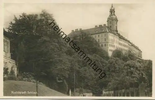 Rudolstadt - Schloss - Foto-AK - Verlag Richard Zieschank Rudolstadt gel. 1937