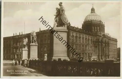 Berlin - Schloss - Schlossbrücke - Foto-AK - Verlag I.W.B.