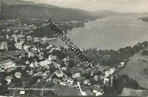 Velden - Luftaufnahme - Foto-AK - Verlag Franz Schilcher Klagenfurt - gel. 1957
