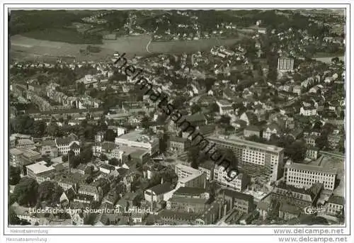 Lüdenscheid im Sauerland - Fliegeraufnahme - Foto-AK