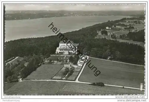 Rottmannshöhe - Exerzitienhaus - Flugzeugaufnahme - Foto-AK