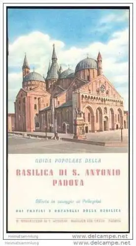 Basilica di S. Antonio Padova 50er Jahre- 14 Seiten mit 24 Abbildungen - in italienischer Sprache