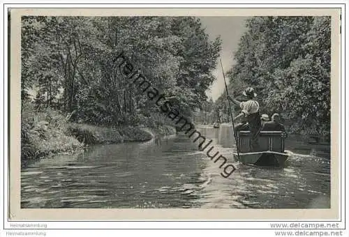 Spreewald - Kahnfahrt - Posthilfsstellenstempel