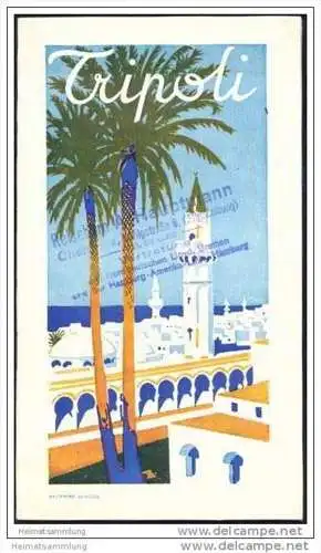 Libyen - Tripoli 30er Jahre - Tripolis 28 Seiten mit 22 Abbildungen - Stadtplan