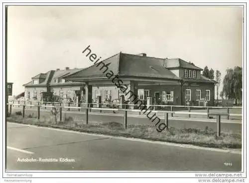 Sandersdorf-Brehna - Autobahnraststätte Köckern - Foto-AK Grossformat