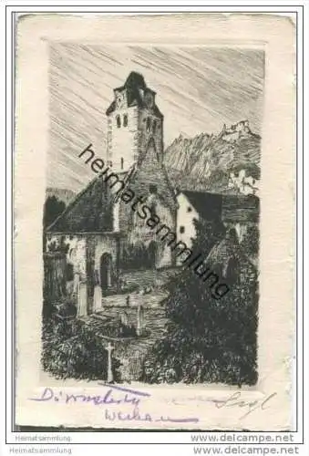 Dürnstein i. d. Wachau - C. Sigl - Original-Radierung Handabzug