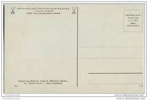 Meissen - Kriegergedächtniskirche - Porzelanmanufaktur - No. 1292/R 29187