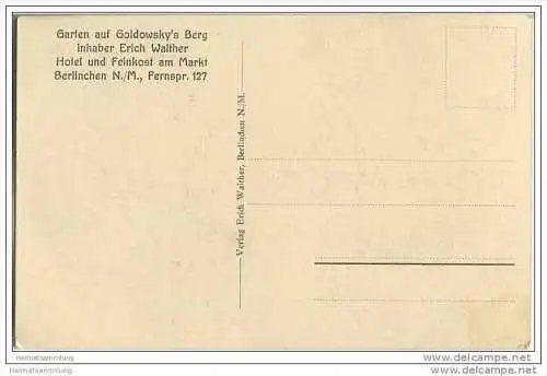 Barlinek - Berlinchen - Garten auf Goldowsky's Berg - Inhaber Erich Walther