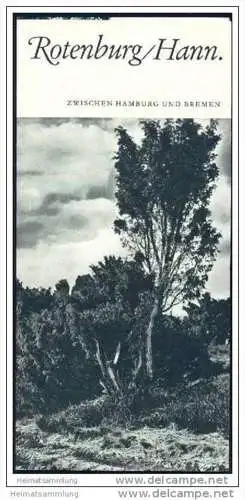 Rotenburg (Wümme) 50er Jahre - Faltblatt mit 11 Abbildungen