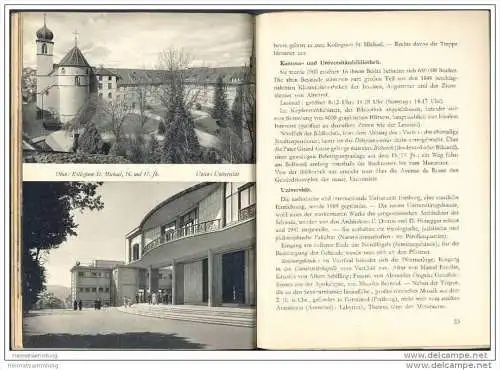Fribourg ville d'Art 1957 - 78 Seiten mit unzähligen Abbildungen