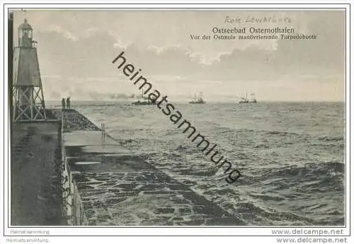 Ostseebad Osternothafen - Vor der Ostmole manövrierende Torpedoboote