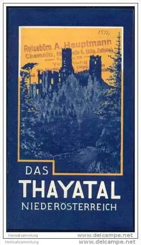 Das Thayatal 1932 - 18 Seiten mit 16 Abbildungen
