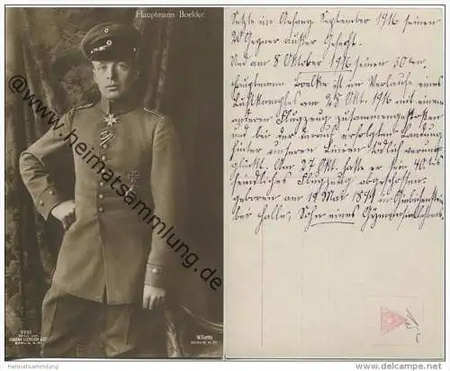 Hauptmann Boelcke - Kampf-Flieger  - Verlag W. Sanke Berlin