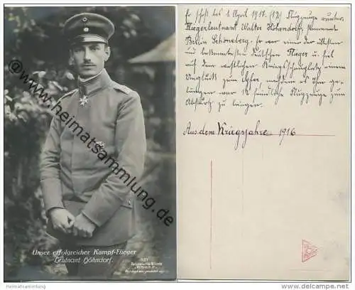 Leutnant Höhndorf - Kampf-Flieger  - Verlag W. Sanke Berlin