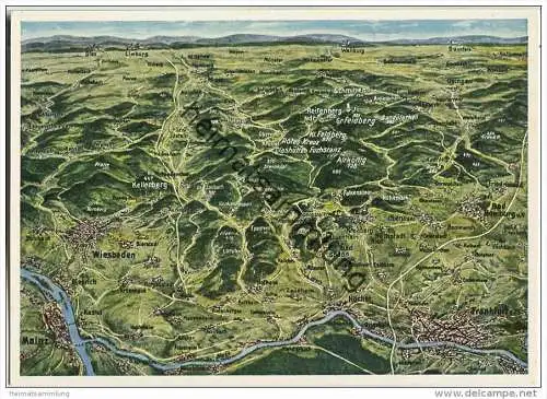 Großer Feldberg im Taunus - Übersichtskarte