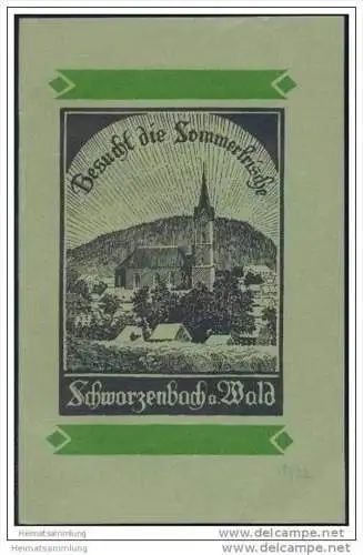 Schwarzenbach am Wald 1932 - 24 Seiten mit 8 Abbildungen
