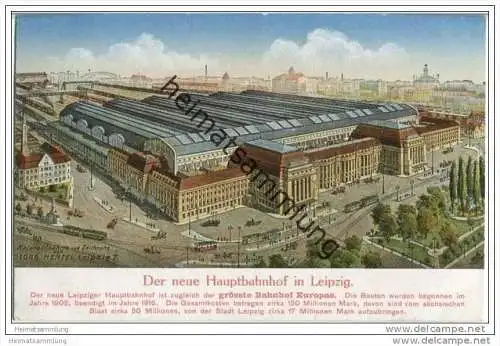 Leipzig - Der neue Hauptbahnhof - Naturaufnahme von Georg Hertel Leipzig