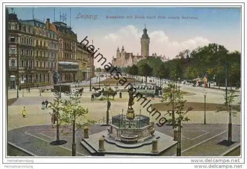 Leipzig - Rossplatz - Strassenbahn - Neues Rathaus