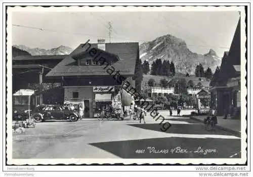 Villars s/Bex - La gare - Foto-AK