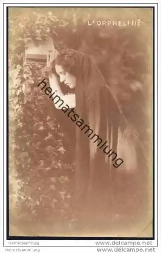 L'orpheline - Die Waise - Foto-AK ca. 1910 - Phot. Art. G. Nitsche Lausanne