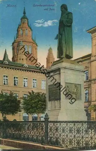 Mainz - Gutenberg-Denkmal - Feldpost - Verlag K. S. M.