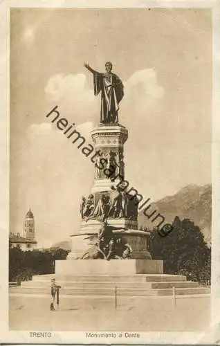 Trento - Monumento a Dante - Verlag B. Lehrburger Nürnberg