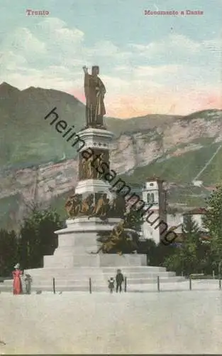 Trento - Monumento a Dante - Verlag B. Lehrburger Nürnberg