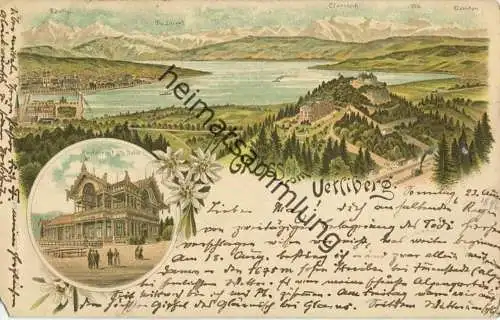 Gruss vom Uetliberg - Verlag Carl Künzli Zürich - gel. 1896