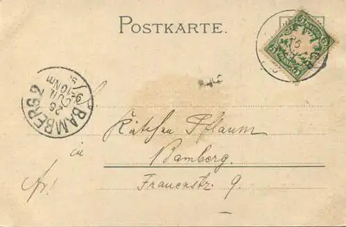 Innige Liebe - Verlag Sali Wolff Frankfurt gel. 1898