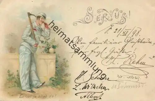 Servus - Es ist ja alles da! - gel. 1898