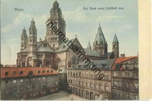 Mainz - Dom vom Leichhof aus - Verlag Ludwig Feist Mainz