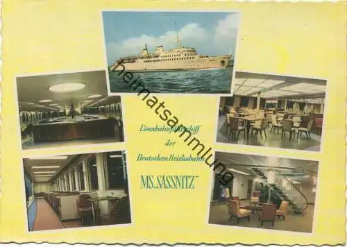 MS Sassnitz - Eisenbahnfährschiff der Deutschen Reichsbahn - Verlag VEB Bild und Heimat Reichenbach