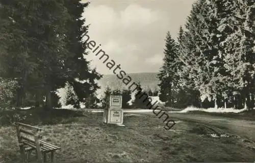 Rennsteig - Grenz-Ausspann - Foto-AK - Verlag Kurt Görtz Bad Frankenhausen