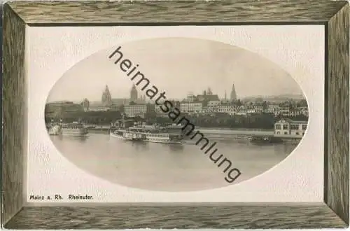 Mainz - Rheinufer - Fahrgastschiff - Verlag Gebrüder Roos Frankfurt