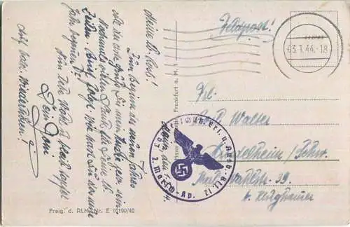 Mainz - Teilansicht - Feldpost - Briefstempel