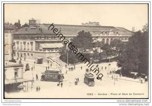 Geneve - Place et Gare de Cornavin - Strassenbahn