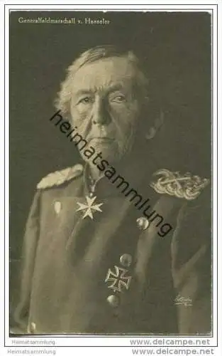 Generalfeldmarschall von Haeseler - Wohlfahrts-Karte zur Unterstützung deutscher Veteranen E. V.