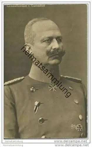 Generalleutnant von Ludendorf - Wohlfahrts-Karte zur Unterstützung deutscher Veteranen E. V.