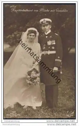 Kapitänleutnant von Mücke mit Gemahlin