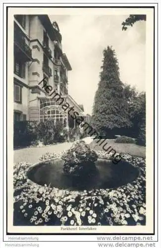 Interlaken - Parkhotel - Foto-AK
