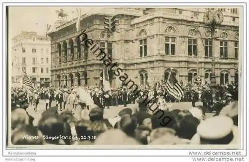 Wien - Festumzug - Sängerbundesfest 1928 - Foto-AK