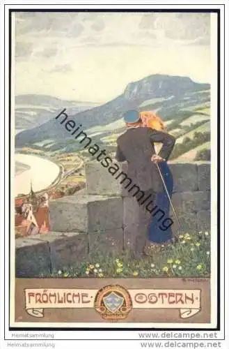 Fröhliche Ostern - Künstlerkarte E. Kutzer - Bund der Deutschen in Niederösterreich