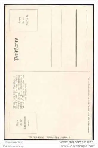 Fröhliche Pfingsten - Spaziergang - Künstlerkarte - Deutscher Schulverein Karte Nr. 317