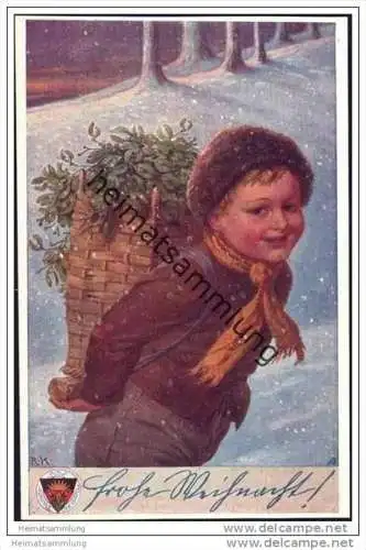 Frohe Weihnacht! - Künstlerkarte - Deutscher Schulverein Karte Nr. 737