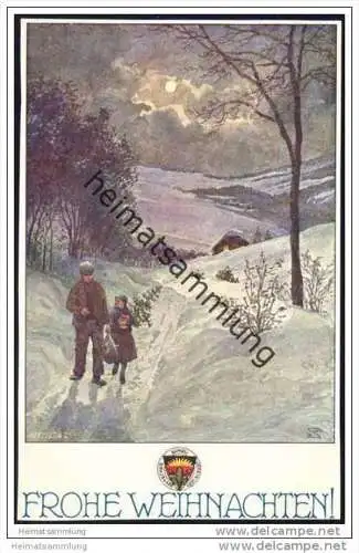 Frohe Weihnachten - Künstlerkarte - Deutscher Schulverein Karte Nr. 668