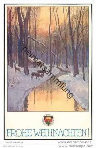 Frohe Weihnachten - Künstlerkarte - Deutscher Schulverein Karte Nr. 667