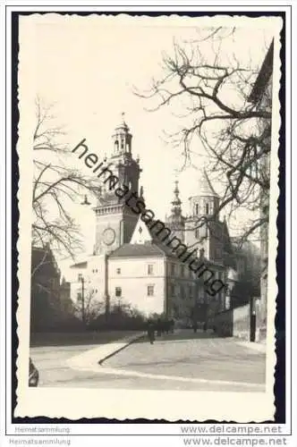 Krakau - Die Burg - Foto-AK Handabzug