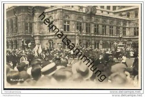 Rheinland - Festumzug Wien - Sängerbundesfest 1928 - Foto-AK