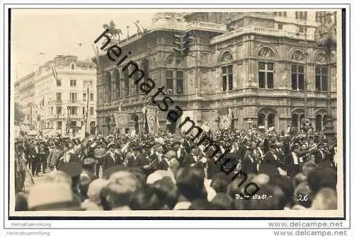 Darmstadt - Festumzug Wien - Sängerbundesfest 1928 - Foto-AK